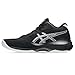 ASICS Men's Netburner Ballistic FlyteFoam 4 Mid Top Volleyball Shoes, 12, Black/White
