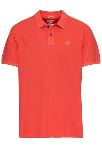 camel active Herren Kurzarm Poloshirt aus Baumwolle Rot, Menswear-S – Ansicht 1
