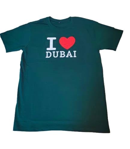 I Love Dubai t Shirt For Men and/or Women (Unisex), Cotton Printed Tshirt, Dubai Souvenir