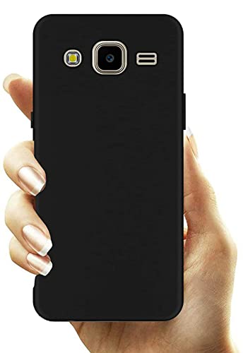 Image of Mobile Back Cover Case for Samsung J7 (2015) I J7 Nxt I J7 Neo I J7 Core (Silicone Case|CameraProtection|Black SC1510)