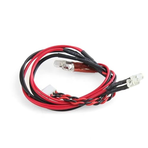 GTFRUQAS RC Coche Faros Delanteros para Kyosho para Mini-Z Sports AWD MA020 Mr03 FWD RWD Luz Deportiva Lámpara Roja Transparente Piezas De Actualización para Coche RC