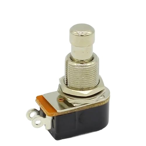 Interruptor de pedal momentáneo para guitarra eléctrica pulsador suave de 1 unidad