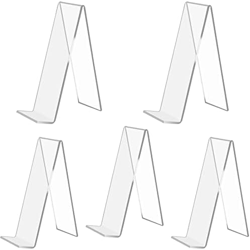 Acryl Buchständer Transparent - 3er Set Für Bücher & Zeitschriften