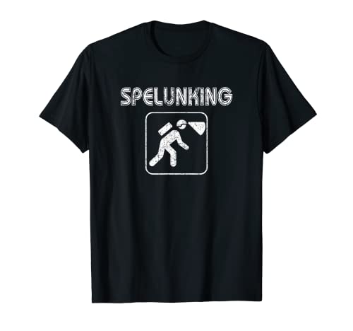 T-shirt vintage avec icône de spelunker T-Shirt