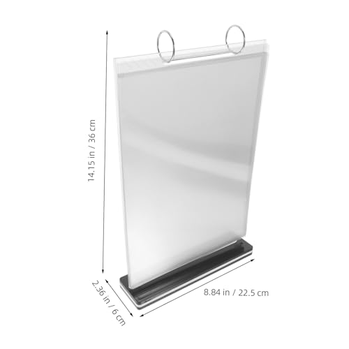 Présentoir de Table Acrylique COLLBATH Support de Menu Vertical Stable - 2