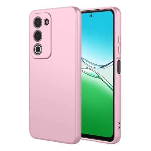 SEAHAI Cover per OPPO A5M / OPPO A5 5G/4G, Custodia Ultra Sottile in Silicone Liquido Gel Morbida con Design Dell'airbag Antiurto, Elegante Matte TPU Bumper Case Cover - Rosa