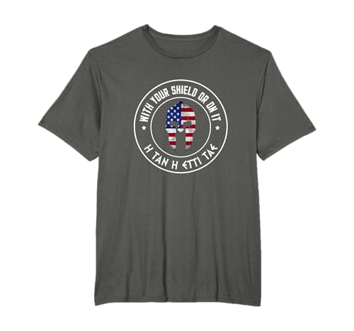 With Your Shield Or On It H Tan H Etti Tae Sparta T-Shirt T-Shirt