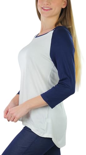 Image of ToBeInStyle Women's Classic Two Color Cotton Baseball T-Shirts