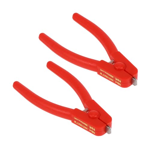 MAGICLULU 2pcs Shell Pliers Crackers Clam Opener Nut Sheller Shrimp Peeler Oysters Opener Clamp Kitchen Gadgets Clam Shucker Lobster Shellers Spoon Clams Oyster Opener Plastic Red
