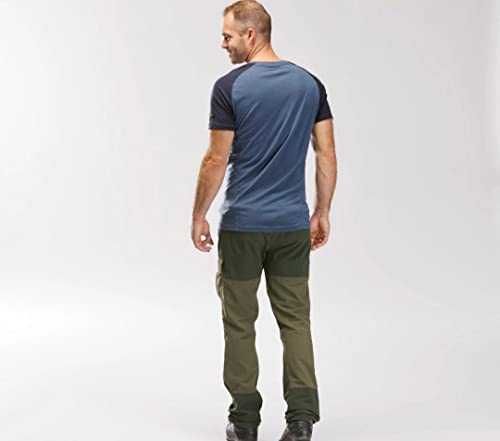 Image of Forclaz by Decathlon -Snowproof Trekking and Hiking Quick Dry Polyester Cargo Pant - Regular fit Pant, Trouser -Street Studio- Green Color