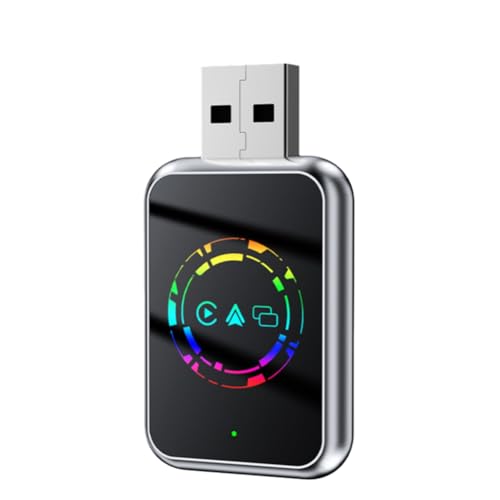Adaptador USB Carplay Inalámbrico Android Auto Mirror Link Bluetooth Dongle Convertidor con WiFi 1