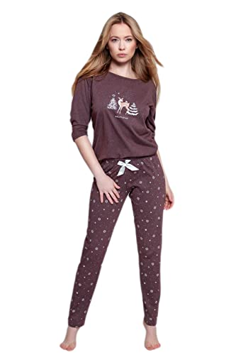Pyjama Femme En Coton S& SENSIS - Confort Doux Et Élégant Fabriqué En UE