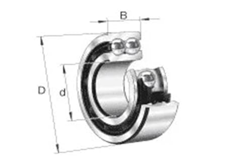 Roulements à billes à double contact oblique 3309ATN9 pour machines