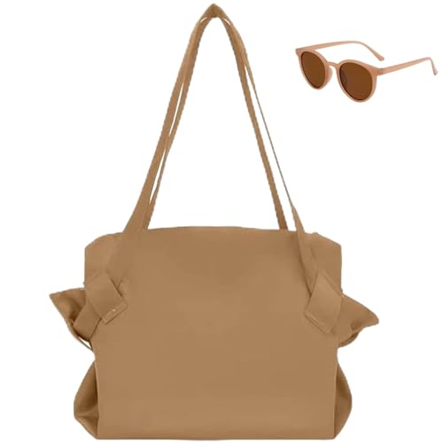 Collapsible Tote Shopping Bag, Large Capacity Grocery Tote for Women, Lightweight Travel Shoulder Camp Bag