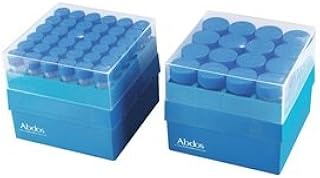 United Scientific D1024 Polypropylene Centrifuge Tube Box, 16 Places, Holds 50mL Tubes