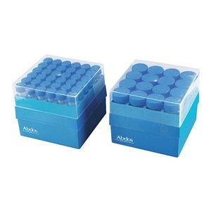United Scientific D1024 Polypropylene Centrifuge Tube Box, 16 Places, Holds 50mL Tubes