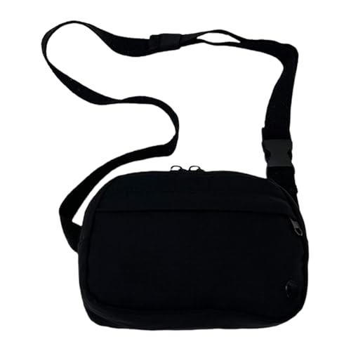 Greabuy Bolsos de hombro para mujer, multiusos, para hombres y mujeres, bolso cruzado japonés con correa ajustable, bolsa de compras para mujer, Black