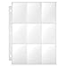 WANSUPYIN 2023 25 Pages Trading Card Sleeves Binder Sheets 9 Pocket Double Sided Protector for Trading Cards, Sport Cards, Coupon, Game Cards
