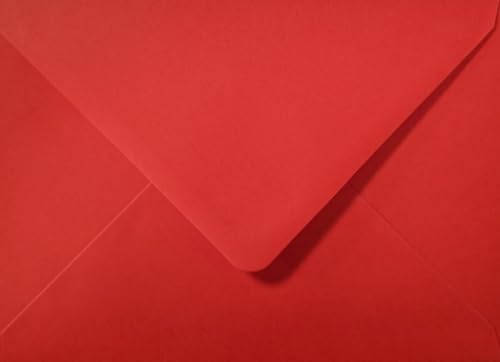 Enveloppes rouges 133 x 184 mm de qualité supérieure pour faire-part et carte