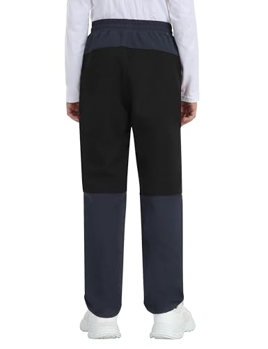 MoFiz Kids Waterproof Snow Ski Pants Kids Winter Warm Fleece Snowboard Pants Girls Elastic Waist Outdoor Hiking Pants4