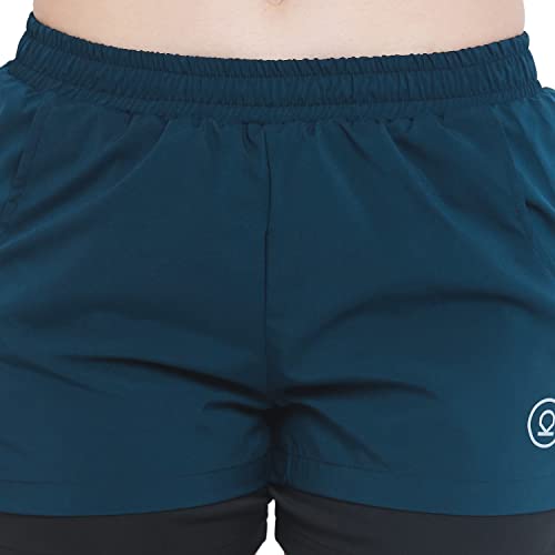 Image of CHKOKKO Gym Shorts for Women Workout Sports Running Quick Dry Fit Double Layer Inner Compression with Pockets Breathable Lightweight Wear