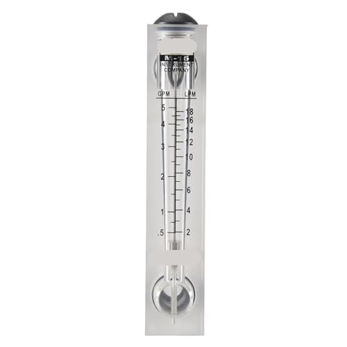 Débitmètre d'eau 0,5-5 et 2-18 LPM pour montage sur panneau