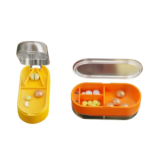 SHREETA Pill Cutter and Splitter for Small Pills and Large Pills in Half with Stainless Steel Blade Easy Cut Pills Tablet Vitamin and Big Medicine