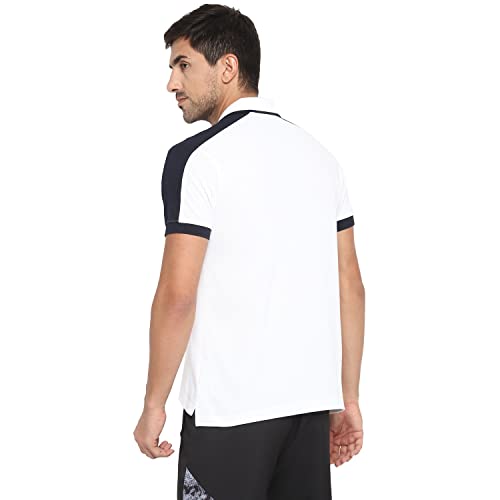 Image of OFF LIMITS Men Colourblocking Varsity Cotton Polo T- Shirt