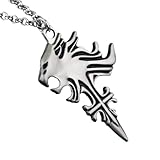 New 2025 Sliver Color Jewelry VIII 8 Sleep Lion Head Squall Griever Pendants Necklace Men Cosplay Gift for Women Fashion Accessories Creative Gift
