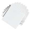 Tenedos 6x6 Glossy White Ceramic Wall Tile – Box of 8, Ideal for Bathroom Walls, Kitchen Backsplashes, Showers, and Laundry Rooms, Easy to Clean and Install – White