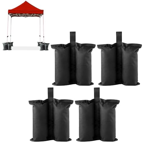 テント固定用ウエイト 撥水加工 持ち運び 持ち手付き 転倒防止 キャンプ アウトドア 4個