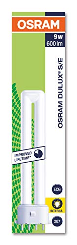 Voltas Kompaktleuchtstofflampe 9W/827 2G7 4P 600lm Warmweiß 2700K, 3,98