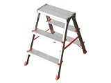 1PEZZO SGABELLO IN ALLUMINIO FILO doppia salita 3 gradini