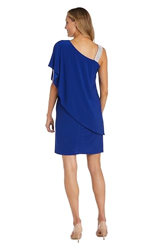 Image of R&M Richards Women's Asymmetrical Elegance Cocktail Dress