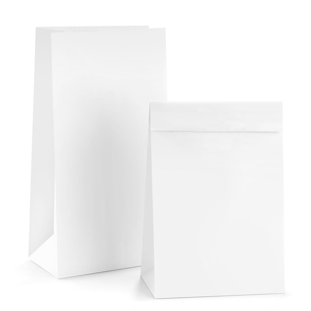 BagDream White Kraft Paper Lunch Bags