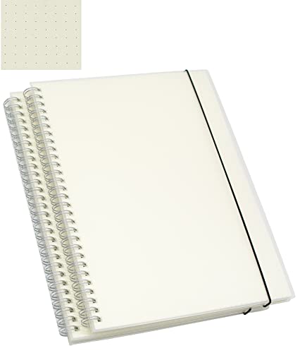Cahier à spirale B5 Yansanido lot de 2 de 160 pages lignées à couverture rigide