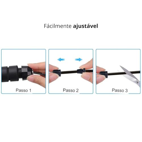 Corda de Pular Fitness 2,8 Metros Preta com Pegador Emborrachado