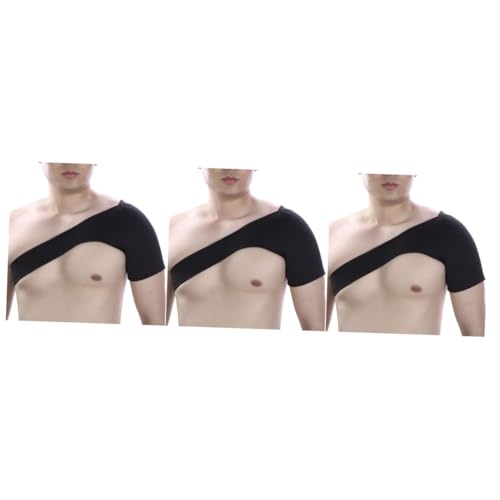 Gogogmee 3pcs Shoulder Brace Shoulder Support Shoulder Sleeve Shoulder Compression Sleeve Shoulder Strap Rotator Cuff Sleeve Rotator Cuff Support Brace Shoulder Rest Arm Support Black