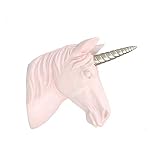 Bonito Color Y Aspecto Realista:La Cabeza De Unicornio Se Rocía Con Color Blanco,Las Expresiones Faciales Son Muy Detalladas Y Ricas - ASPECTO REALISTA,Es Absolutamente Una Hermosa Escultura De Pared