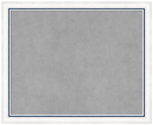 Amanti Art White Framed Magnetic Board, 22x18, Modern Office Decor