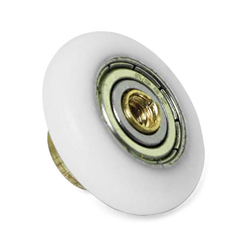 SQXBK Shower Door Roller 4PCS 23mm Round Tub Enclosure Pulleys Runners Wheels With Screws For the Bathroom Pan Glass Sliding Door - Thumbnail 6
