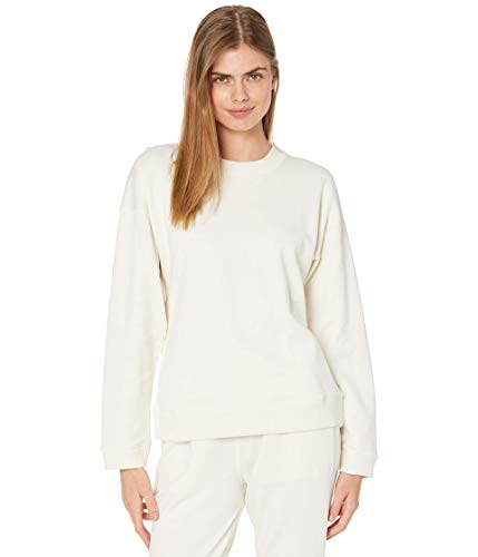 Vince Ribbed Long Sleeve Pullover Bone XL