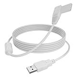 Yubunt Câble d'alimentation USB de rechange pour pompe Infinity de 3 m compatible avec la pompe Infinity Moog Zevex Enteralite (blanc)