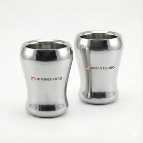 Image of Human Hydro Double Wall Stainless Steel Penguin Mugs | Set of 2 | 180 ml Each | Hot Inside & Cold Outside | Cool-Touch, Rust-Free, Insulated Steel Tea & Coffee Cups