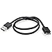 JacobsParts Flat Tangle-Free Short USB 3.0 Cable A-Male to Micro-B (2 Foot)
