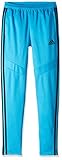 adidas Unisex child Tiro Training Pants, Shock Cyan/Black, Medium
