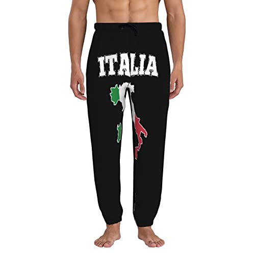 Pantalon de jogging unisexe avec drapeau de la carte de l'Italie, Comme indiqué sur la photo, 34-37