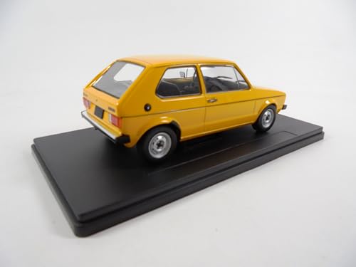 Volkswagen Golf 1 Yellow 1978 Modelo 1:24 Metal miniatura 6