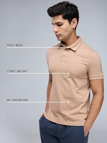 Image of CAVA Supima Polo T-Shirt for Men | Regular Fit, Ultra-Soft Supima Cotton, Lightweight, Polo Neck, Versatile Style | Casual to Formal Wear