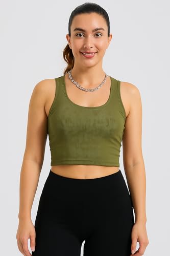 Image of 95% Cotton, 5% Lycra Women's and Girls Solid Ribbed Square Neck Tank Top | Tanktop for Women | Sleeveless Top | Crop Tanktop | Ribbed Tank Top